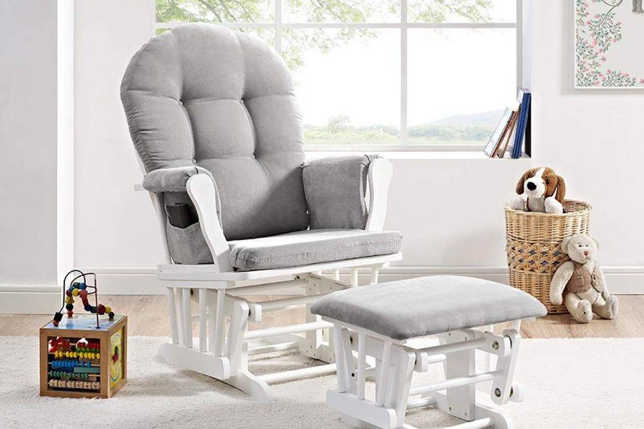 Angel Line Windsor Glider and Ottoman