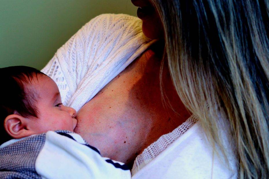 woman breastfeeding